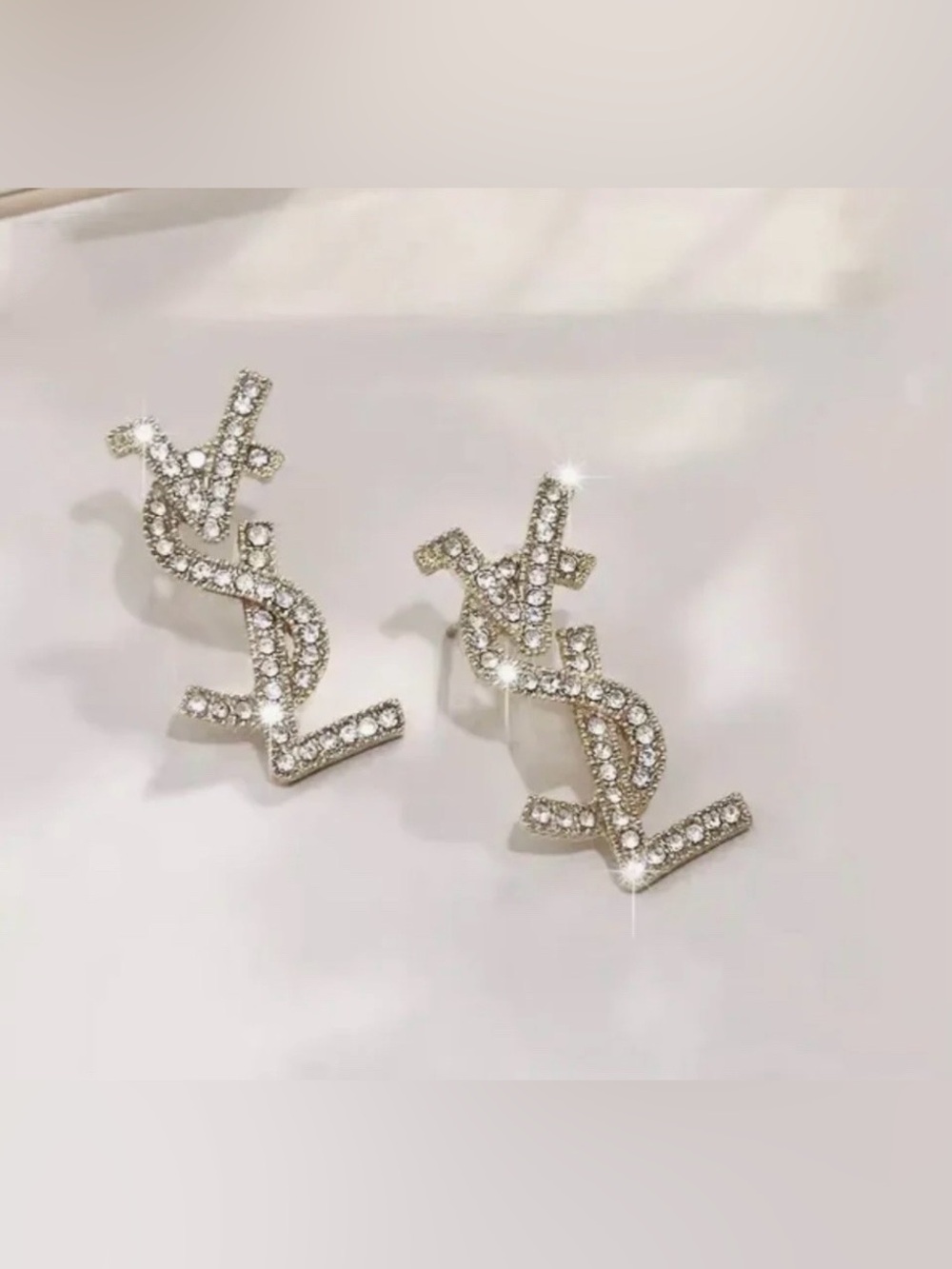 Y Silver Earrings